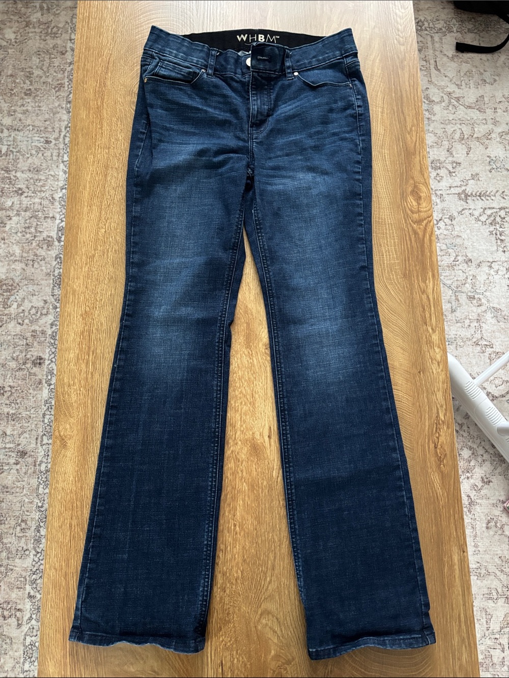 White House Black Market Dark Blue Flared Jeans